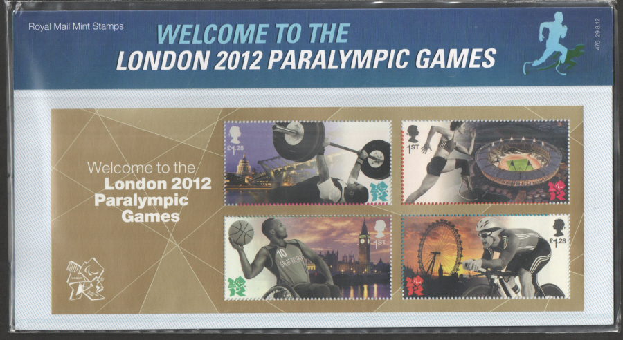 (image for) 2012 Welcome to London 2012 Paralympics Presentation Pack 475 - Click Image to Close